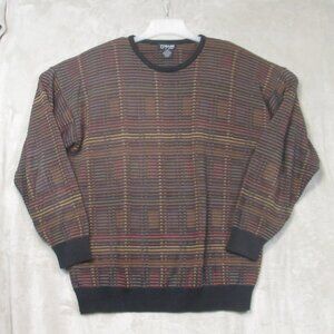 Tosani Knit 100% Cotton Sweater VTG 90s Y2K Men’s Sz L Biggie Coogi Style